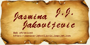 Jasmina Jakovljević vizit kartica